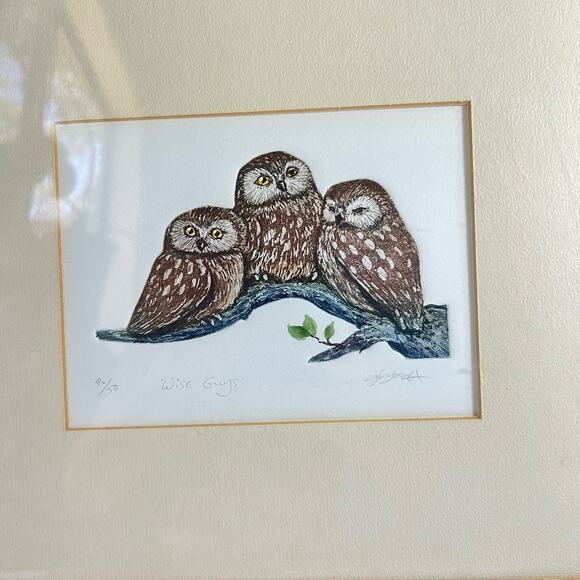 Wise Guys signed and numbered print By Geoffrey David Markovich framed - Picture 2 of 11